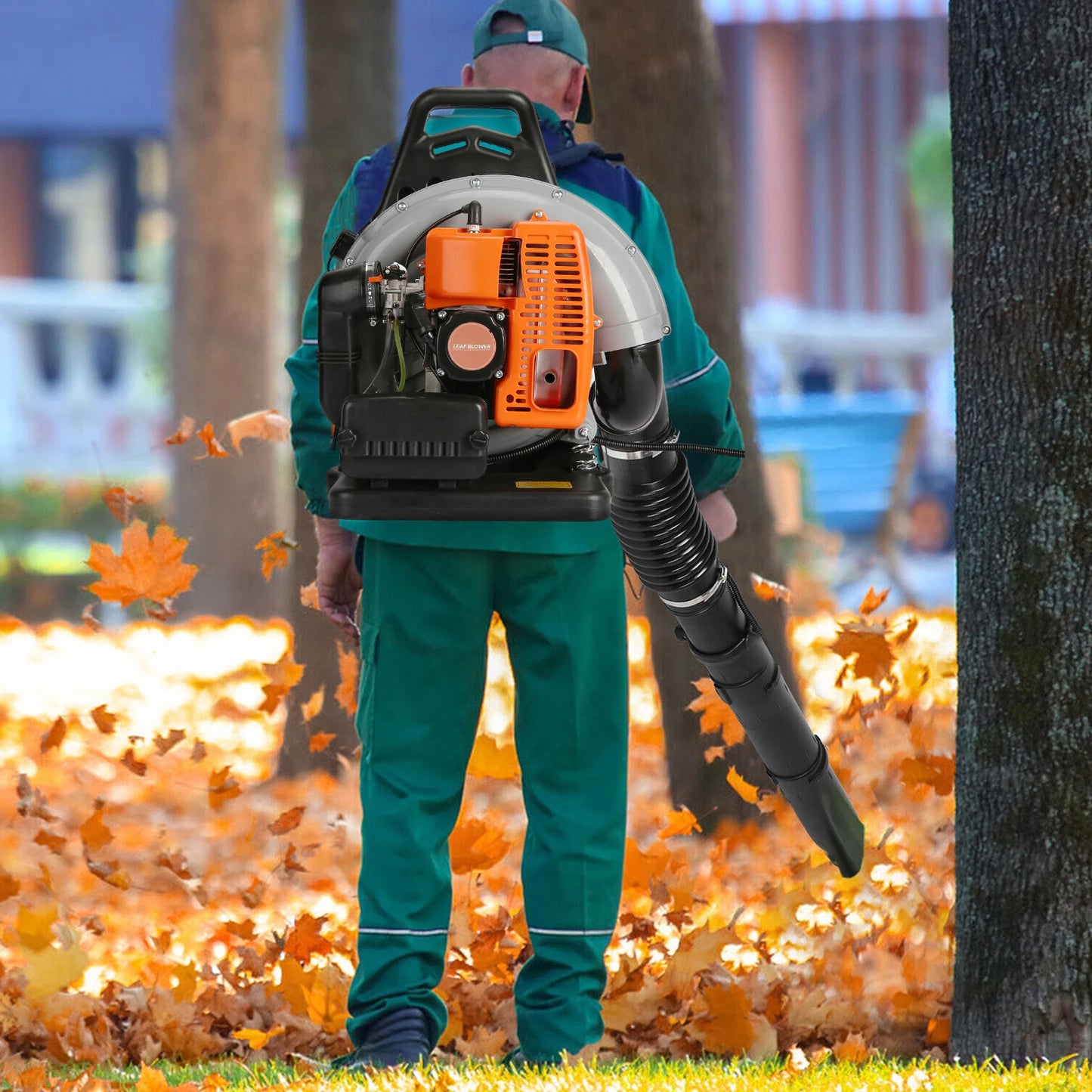 Gas Powered Leaf Blower 2-Stroke Engine Blower
