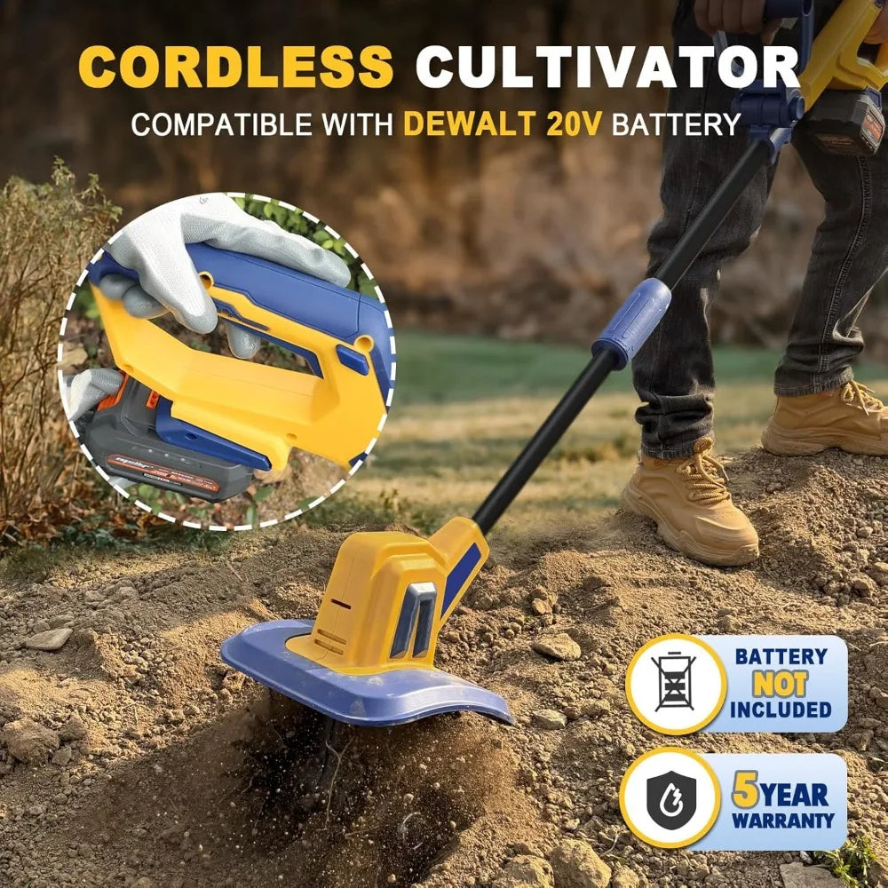 20V Battery Cordless 270RPM Tiller Cultivator