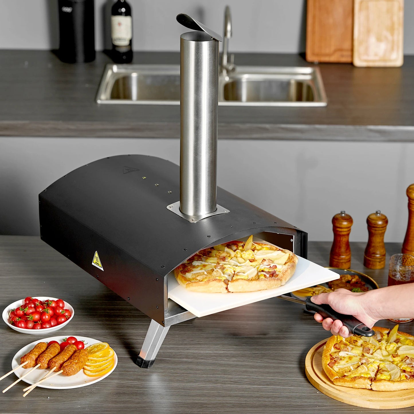 12inch Outdoor Grill & Pizza Charcoal Fired Maker