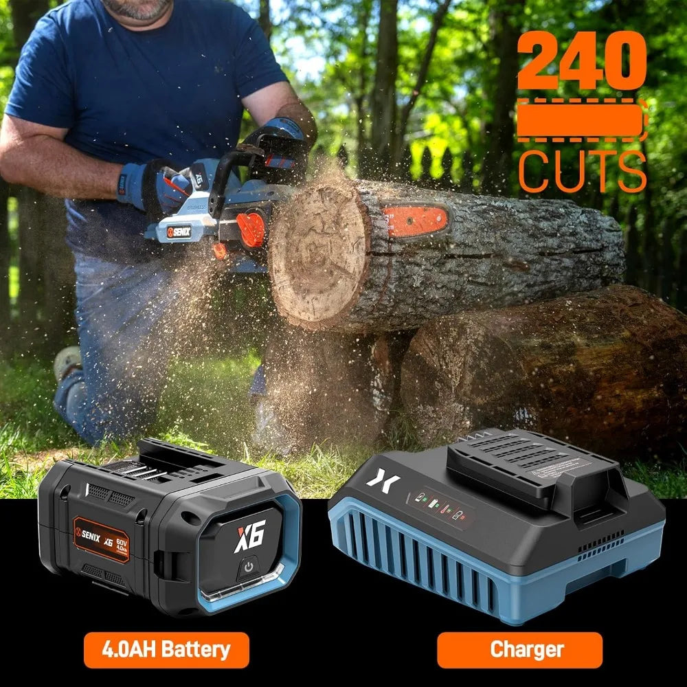 16" 60V Electric Cordless Battery Powered Chainsaw