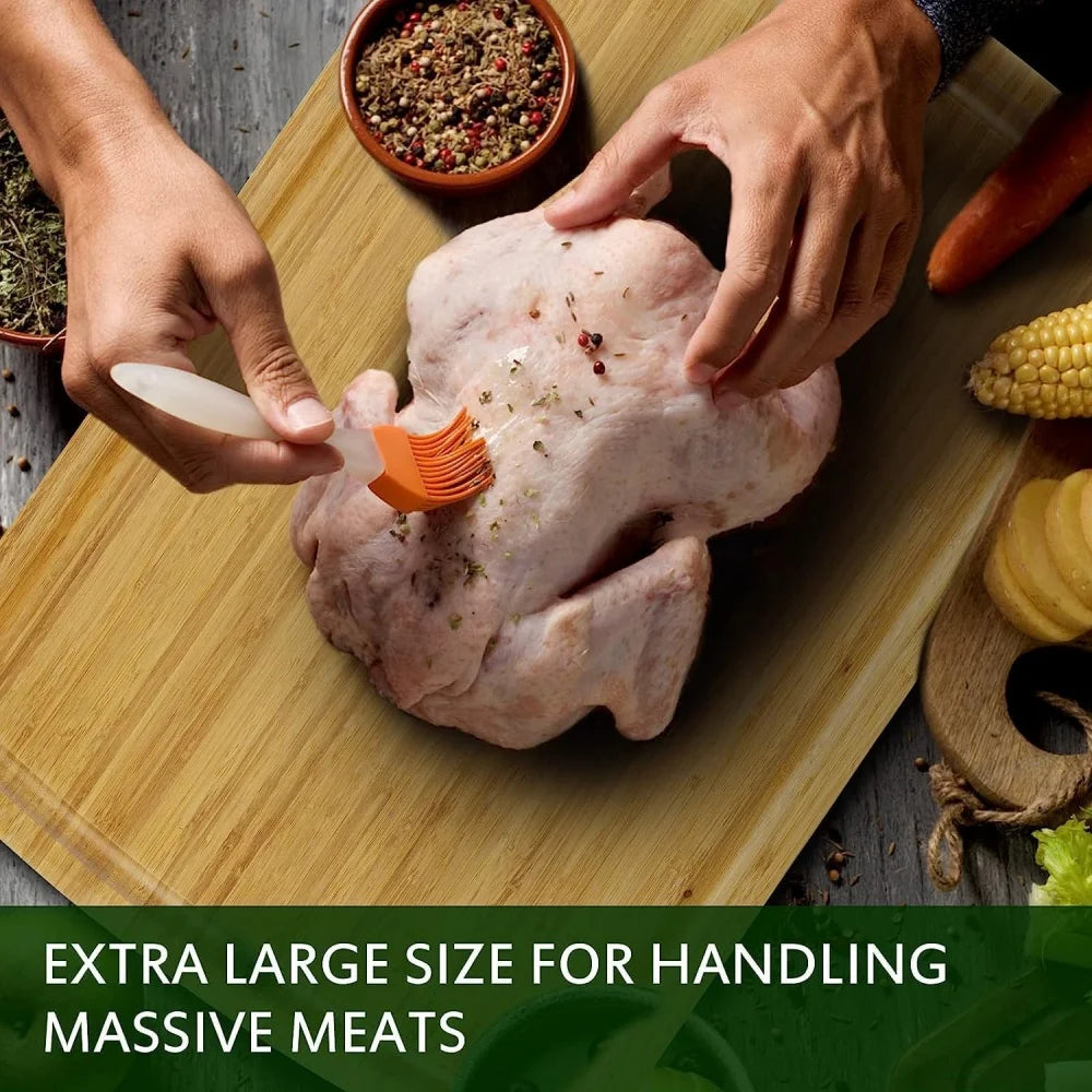 30x20" Bamboo Cutting Board for Kitchen