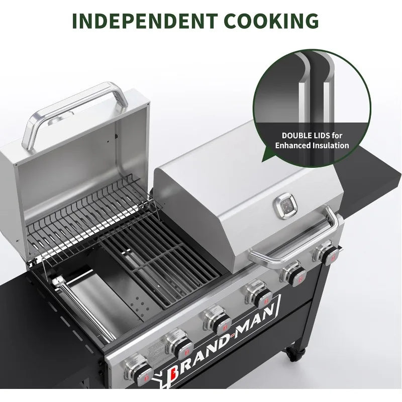 6 Burner Propane Gas BBQ Grill