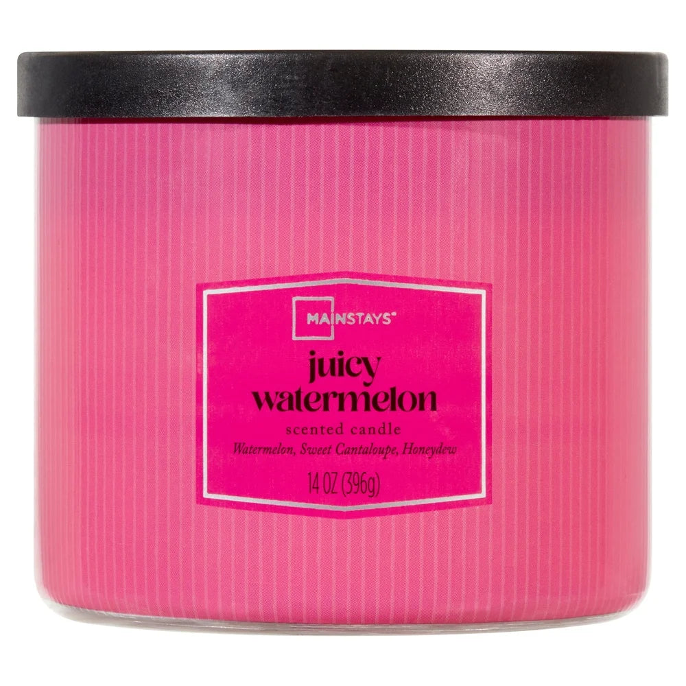 3-Wick Juicy Watermelon Scented Candle Aromatic