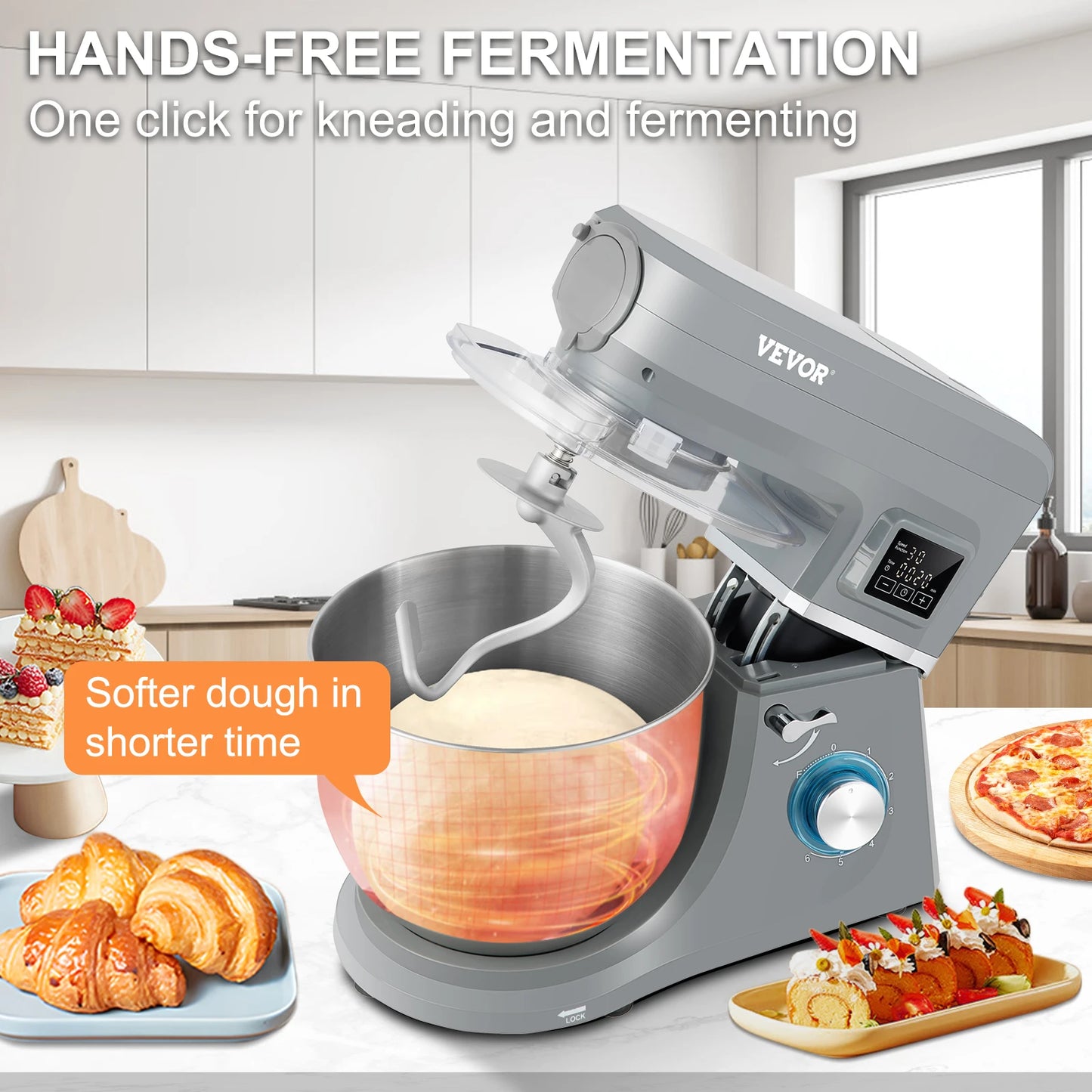 5 IN 1 Multifunctional Electric Mixer with 6 Speeds