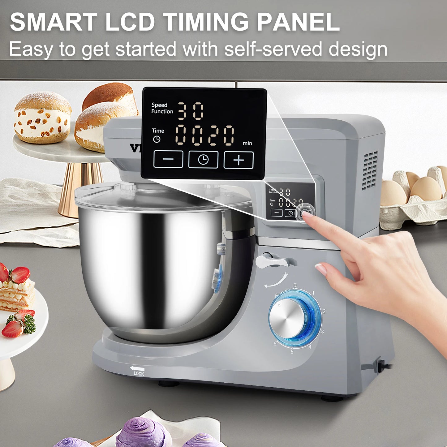 5 IN 1 Multifunctional Electric Mixer with 6 Speeds
