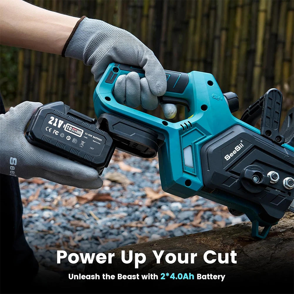 12-Inch Brushless Electric Cordless Chainsaw for Pruning