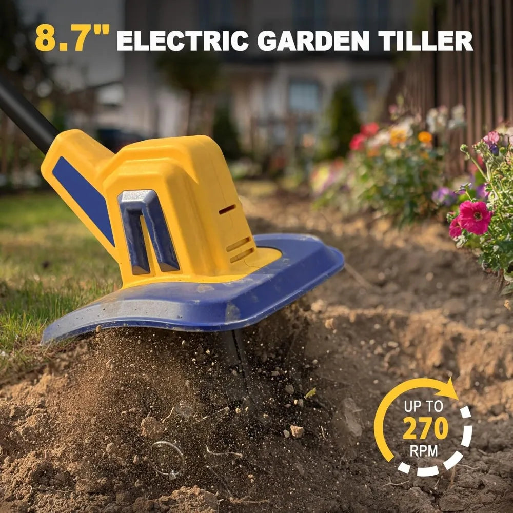 20V Battery Cordless 270RPM Tiller Cultivator