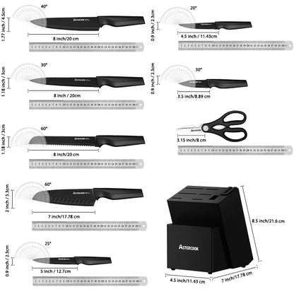 15 Pieces German Stainless Steel Knife Set