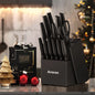 15 Pieces German Stainless Steel Knife Set