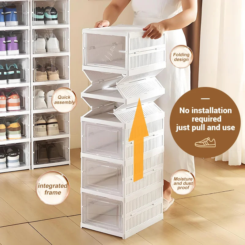 Waterproof Stackable shoe storage box set