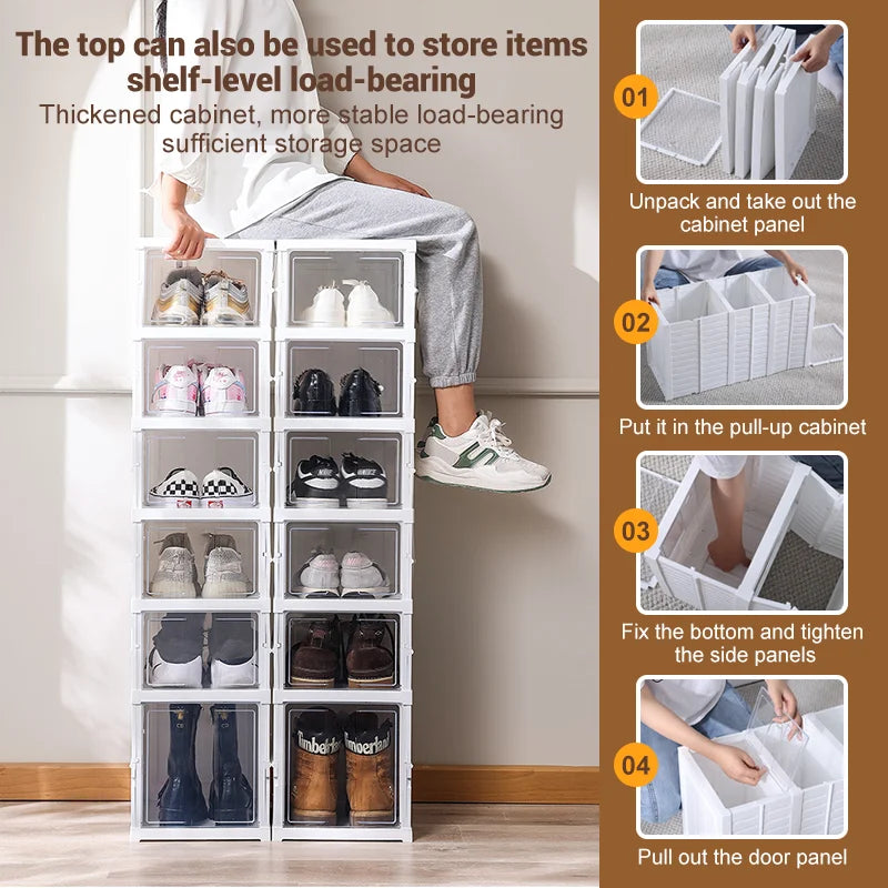Waterproof Stackable shoe storage box set