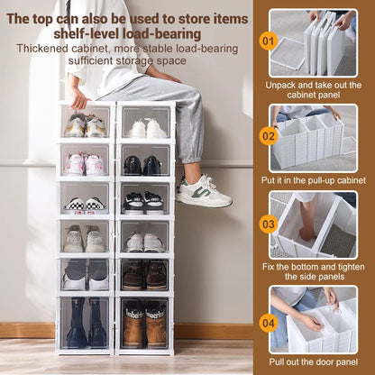 Waterproof Stackable shoe storage box set