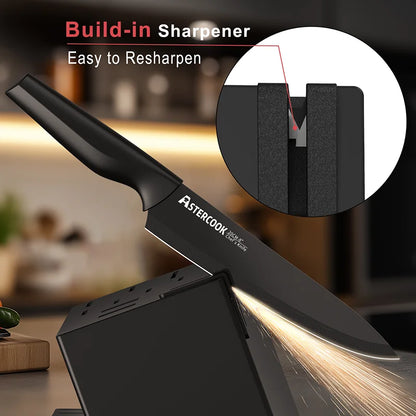 15 Pieces German Stainless Steel Knife Set