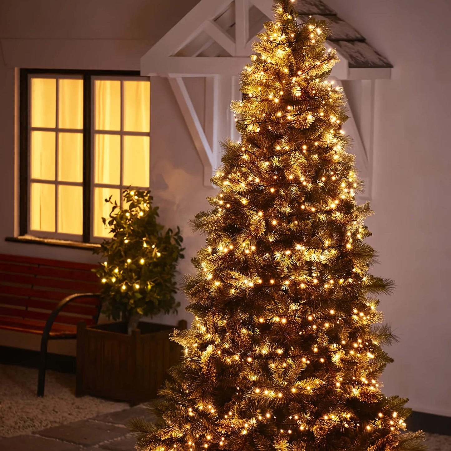 100ft 300 LED String Lights with 8 Modes, US Plug, Christmas Halloween Outdoor Decor