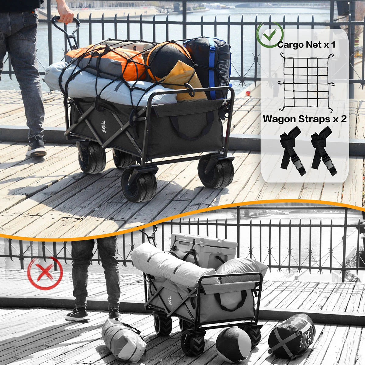 Collapsible Heavy Duty Folding Utility Shopping Cart