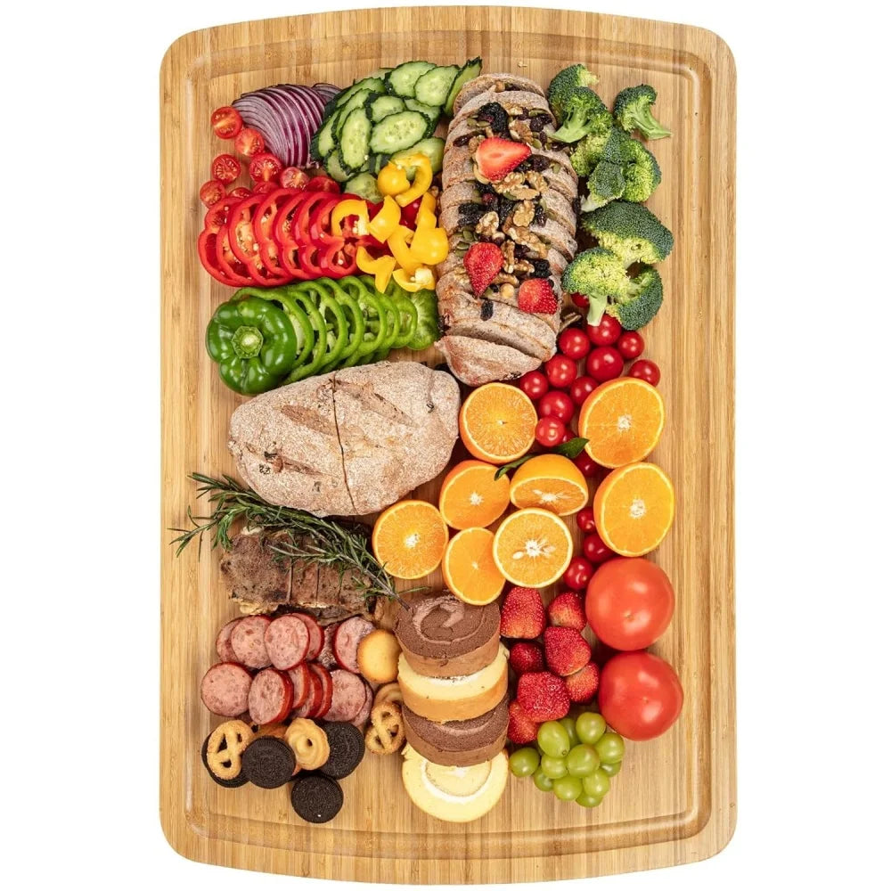 30x20" Bamboo Cutting Board for Kitchen