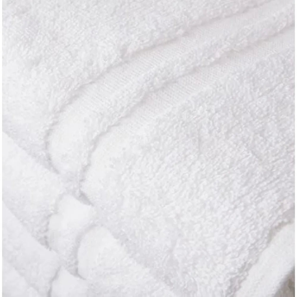 Eight 24x50" Commercial Hospitality White Towels
