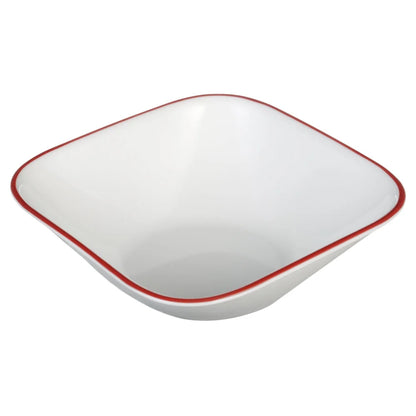 Six 22 oz Square Glass Bowls Set