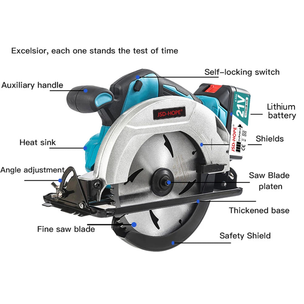 7-inch Brushless lithium Battery electric circular saw