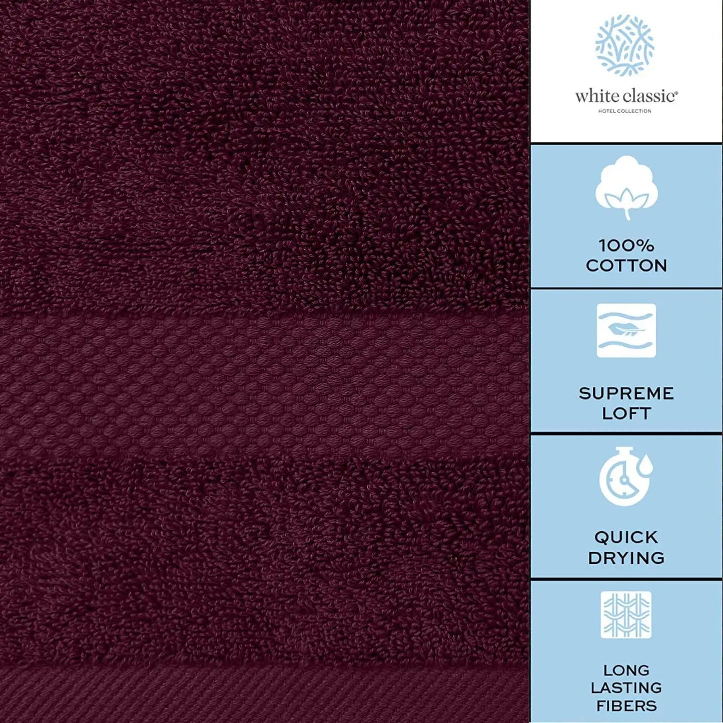 Four 27x54" Red Ultra Soft Bath Towels