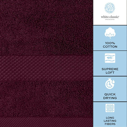 Four 27x54" Red Ultra Soft Bath Towels