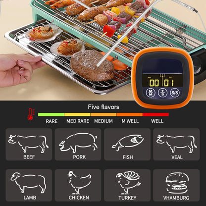 2 probe Kitchen and BBQ Digital Meat Thermometer
