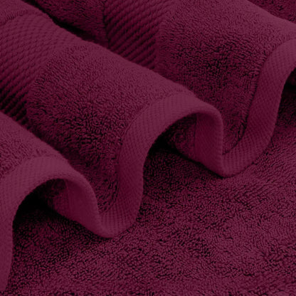 Four 27x54" Red Ultra Soft Bath Towels