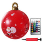 24 Inch Inflatable Christmas Balls New Years Christmas Ornaments with Lights PVC Giant Inflatable Christmas Balls Holiday Decor