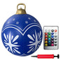 24 Inch Inflatable Christmas Balls New Years Christmas Ornaments with Lights PVC Giant Inflatable Christmas Balls Holiday Decor