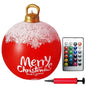 24 Inch Inflatable Christmas Balls New Years Christmas Ornaments with Lights PVC Giant Inflatable Christmas Balls Holiday Decor