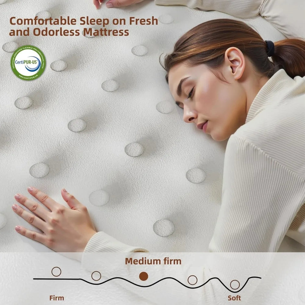Medium Firm Mattress with Extra Lumbar & Shoulder Support