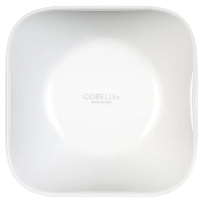 Six 22 oz Square Glass Bowls Set