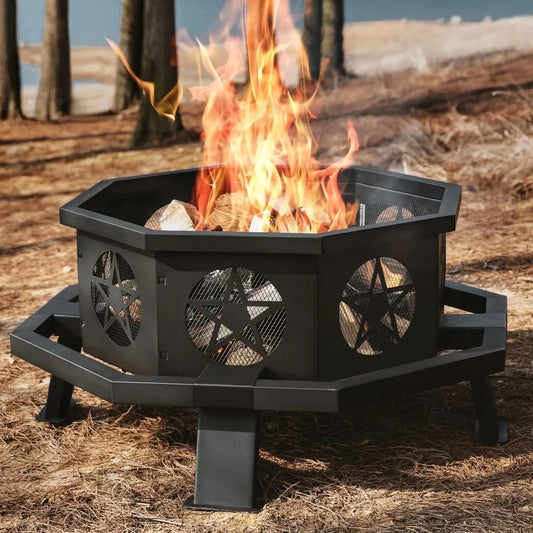35 inch Outdoor Wood Burning Fire Pit