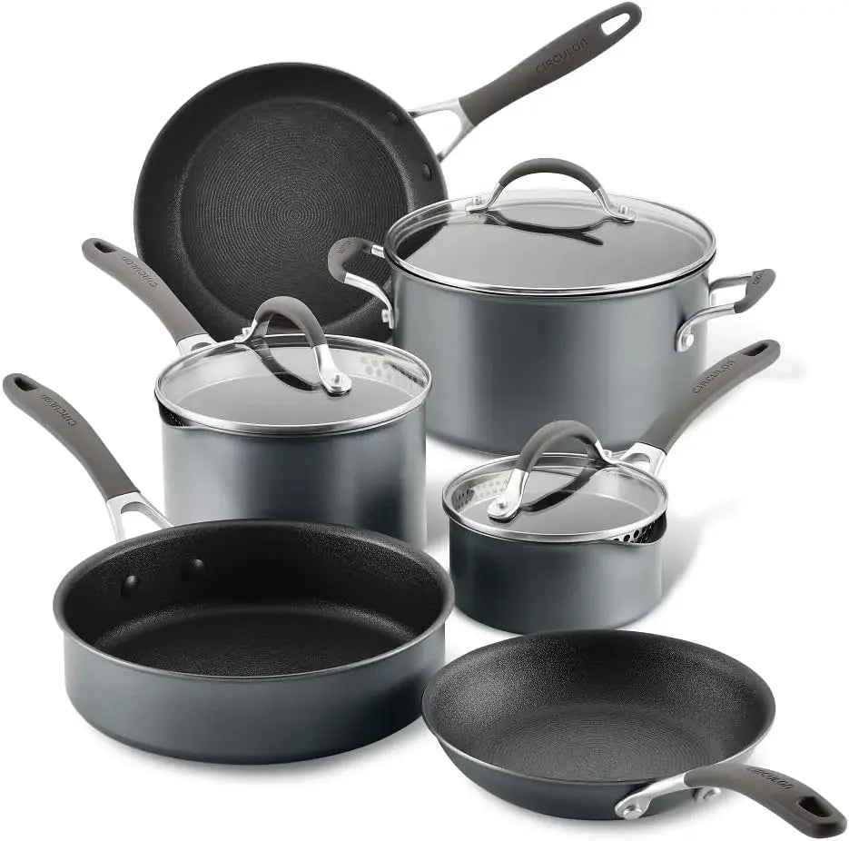 9 piece Nonstick Induction Scratch Defense Cookware