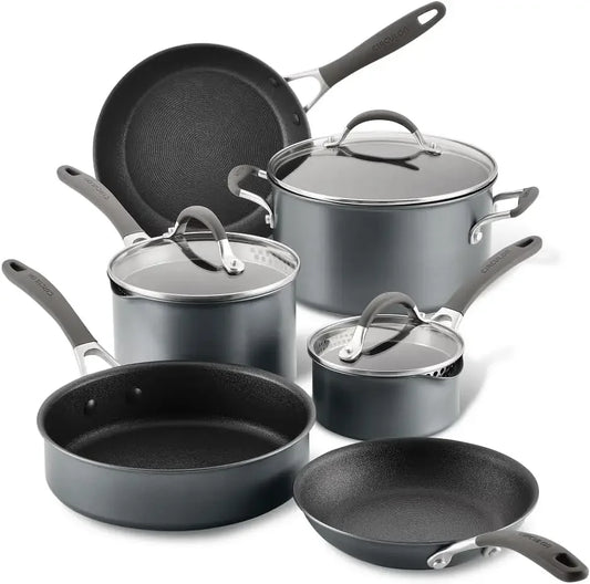9 piece Nonstick Induction Scratch Defense Cookware