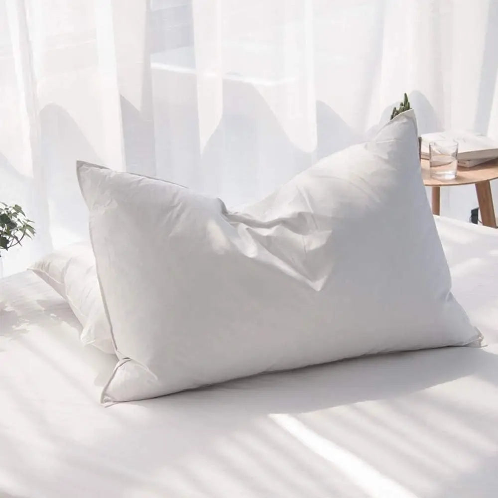 2PC Duck Feathers Pillows 100% Cotton