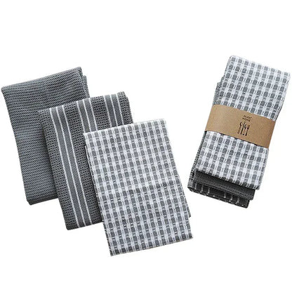 3pcs 100% Cotton Classic Tea Kitchen Towels