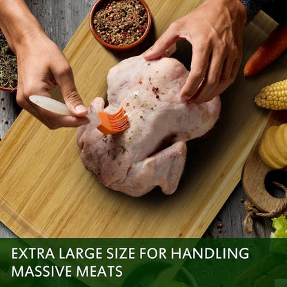 30x20" Bamboo Cutting Board for Kitchen