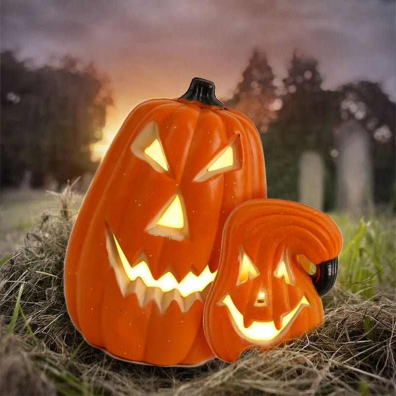 Jack-o-lantern LED Party Decorations Halloween Scene Layout Decoration Luminous Small Halloween Ornaments Pumpkin Lantern