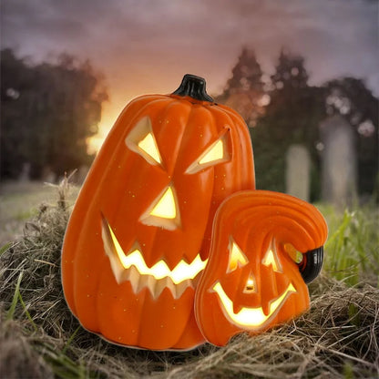 Jack-o-lantern LED Party Decorations Halloween Scene Layout Decoration Luminous Small Halloween Ornaments Pumpkin Lantern