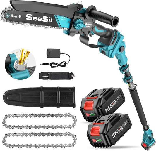 2-IN-1 Cordless 8" Electric Pole Saw