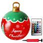 24 Inch Inflatable Christmas Balls New Years Christmas Ornaments with Lights PVC Giant Inflatable Christmas Balls Holiday Decor