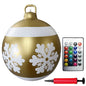 24 Inch Inflatable Christmas Balls New Years Christmas Ornaments with Lights PVC Giant Inflatable Christmas Balls Holiday Decor