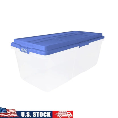 113 Quart Clear Storage Bin with Lid