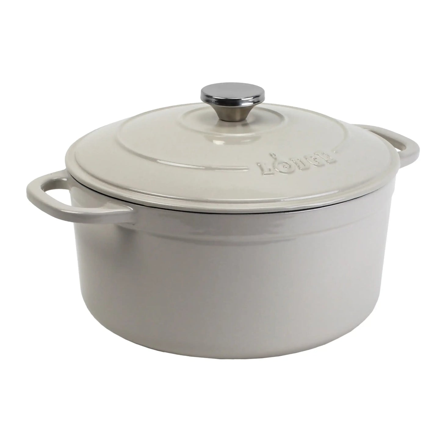 Lodge Cast Iron 5.5qt Red Dutch Oven