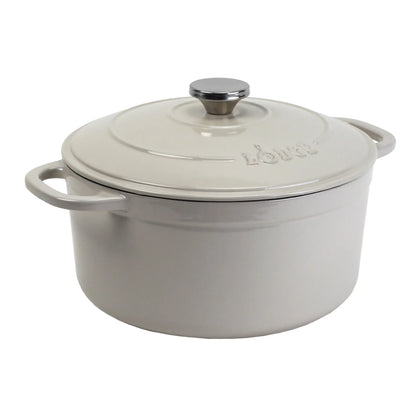 Lodge Cast Iron 5.5qt Red Dutch Oven