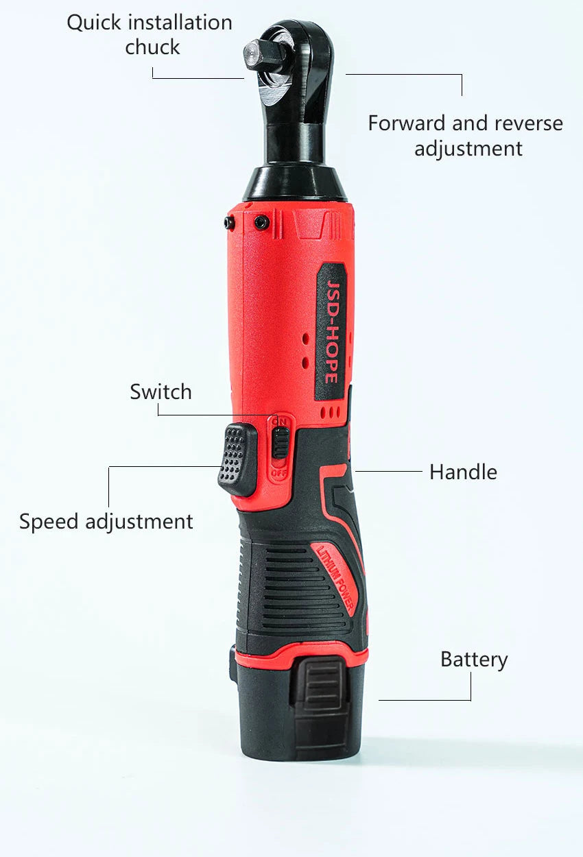 90 Degree Right Angle Electric ratchet wrench