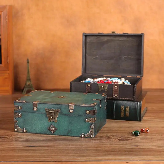 Retro Storage Wooden Jewelry Box