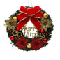 Christmas Hanging Decorations Versatile PVC Door Decor Wreaths Bow/Berry/Santa/Reindeer Artificial Wreaths Home New Years Gifts