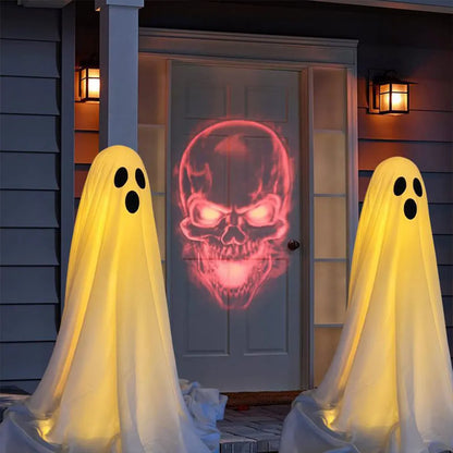 Lighted Spooky Ghost Decor Ghost Decorations with String Lights Scary Standing Ghosts Decor for Front Door Porch Yard Home Party